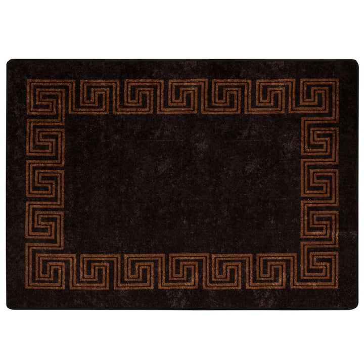 Tæppe Runner MARSA Sort 100 x 150 cm Polyester og PVC