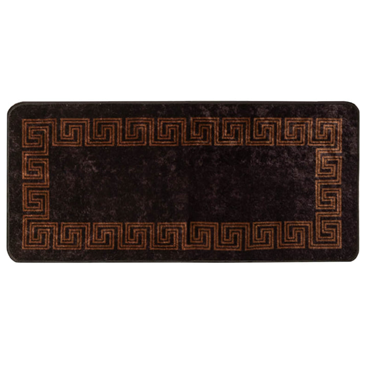 Tæppe Runner MARSA Sort 100 x 200 cm Polyester og PVC