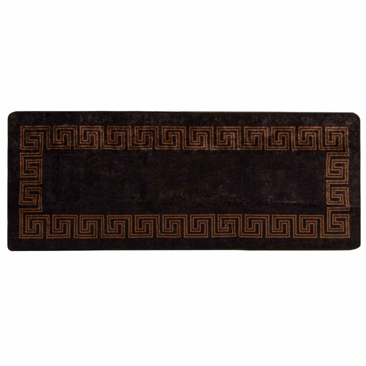 Tæppe Runner MARSA Sort 100 x 250 cm Polyester og PVC