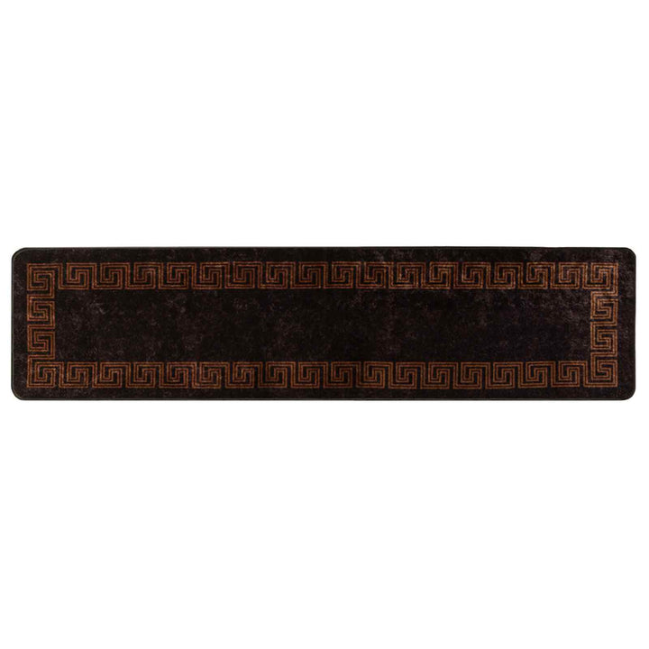 Tæppe Runner MARSA Sort 100 x 450 cm Polyester og PVC