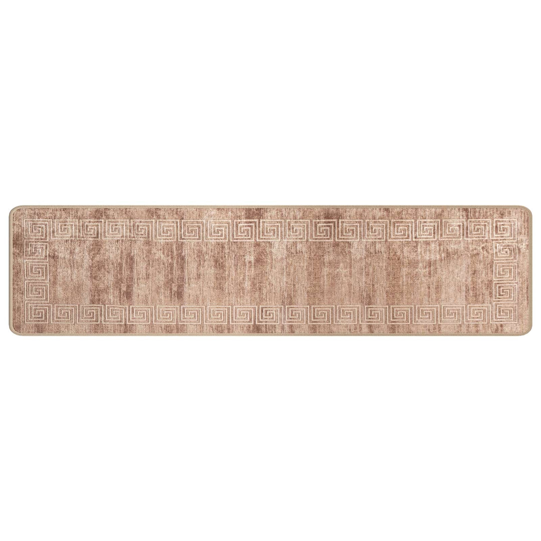 Tæppe Runner MARSA Hvid 50 x 200 cm Polyester og PVC