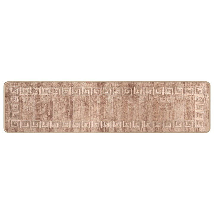 Tæppe Runner MARSA Hvid 50 x 400 cm Polyester og PVC