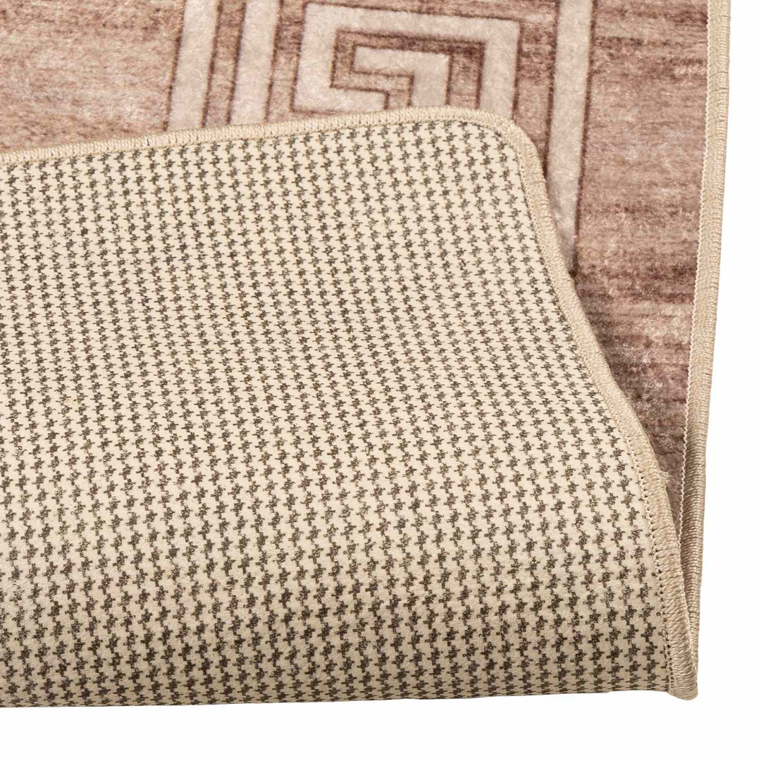 Tæppe Runner MARSA Hvid 80 x 100 cm Polyester og PVC
