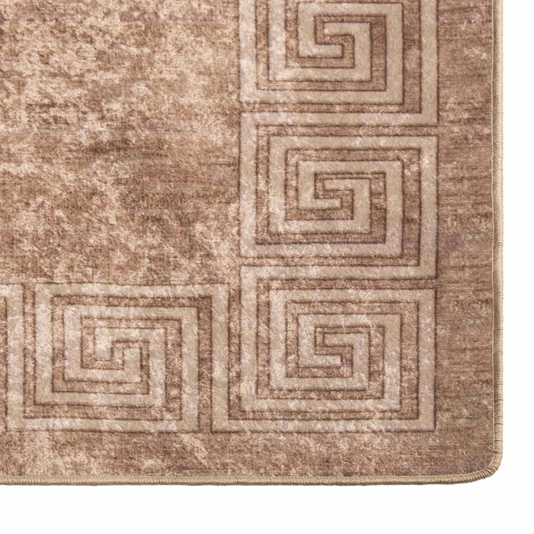 Tæppe Runner MARSA Hvid 80 x 100 cm Polyester og PVC