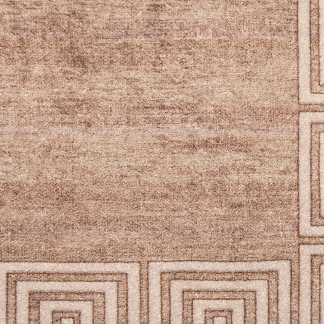Tæppe Runner MARSA Hvid 80 x 100 cm Polyester og PVC