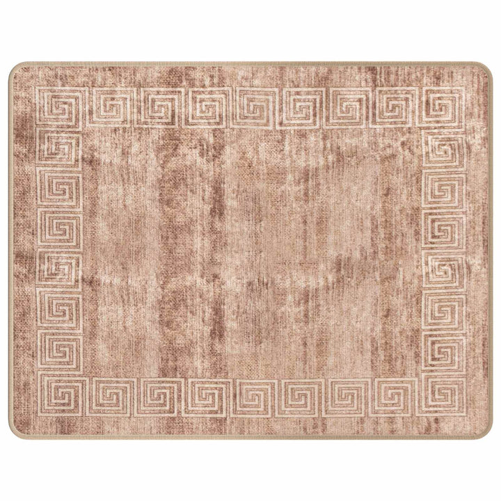 Tæppe Runner MARSA Hvid 80 x 100 cm Polyester og PVC
