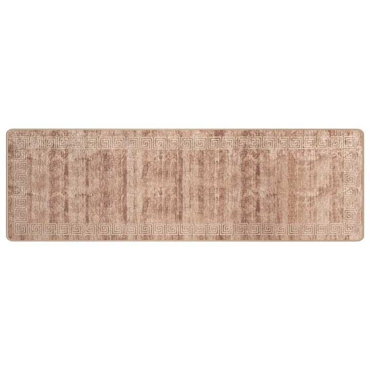Tæppe Runner MARSA Hvid 80 x 250 cm Polyester og PVC