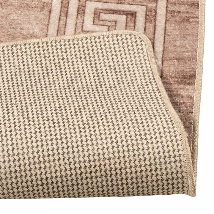 Tæppe Runner MARSA Hvid 100 x 100 cm Polyester og PVC