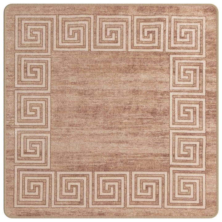 Tæppe Runner MARSA Hvid 100 x 100 cm Polyester og PVC