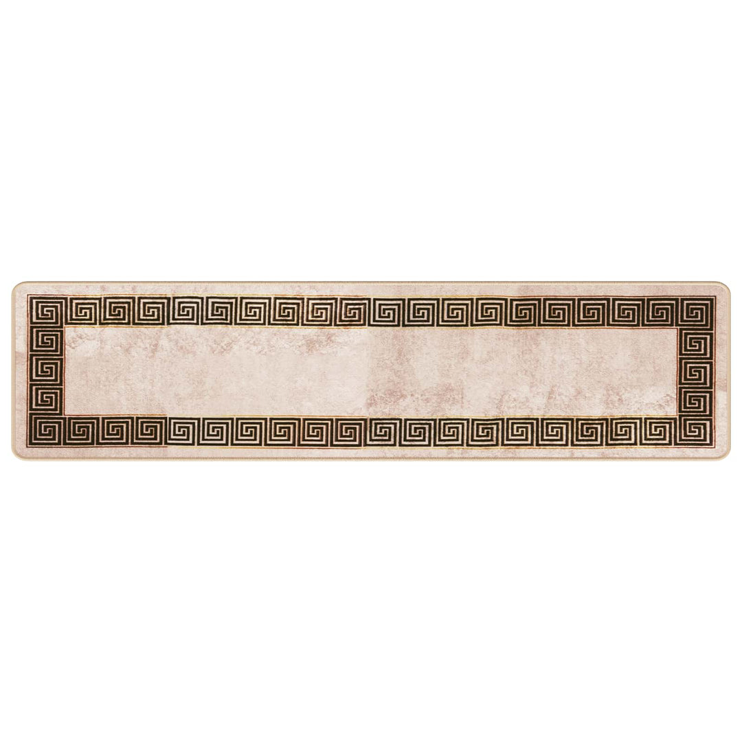 Tæppe Runner MARSA Sort 50 x 200 cm Polyester og PVC