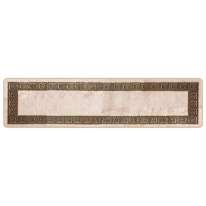 Tæppe Runner MARSA Sort 50 x 200 cm Polyester og PVC