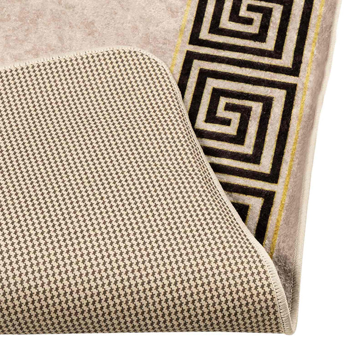 Tæppe Runner MARSA Sort 80 x 100 cm Polyester og PVC