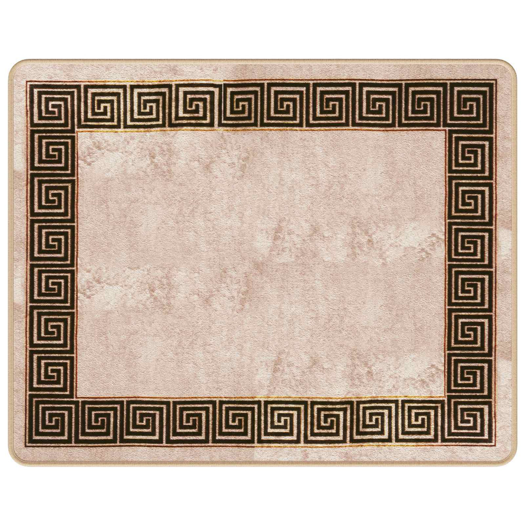 Tæppe Runner MARSA Sort 80 x 100 cm Polyester og PVC