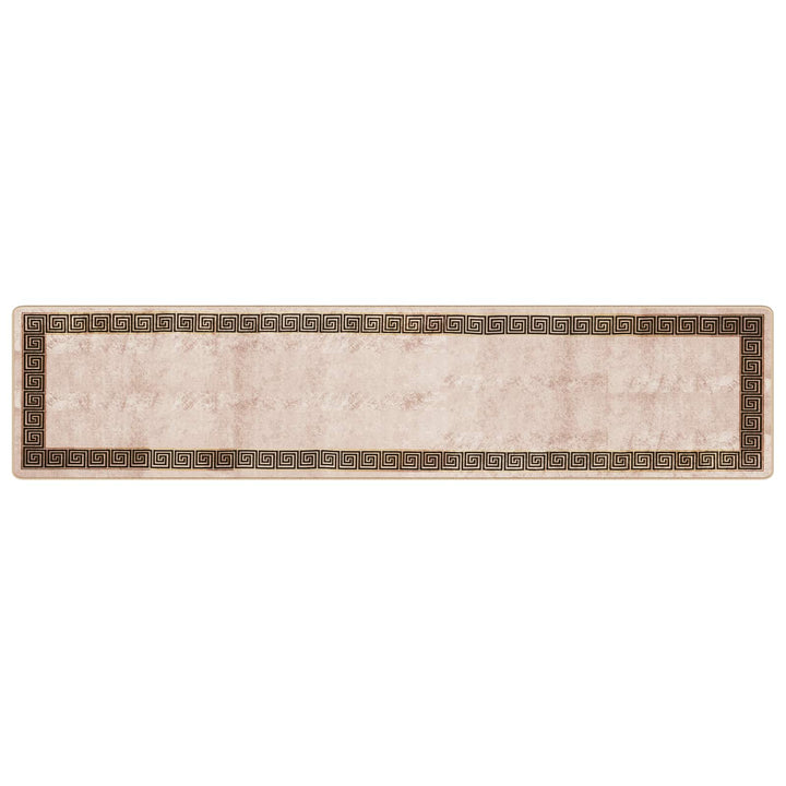 Tæppe Runner MARSA Sort 80 x 350 cm Polyester og PVC