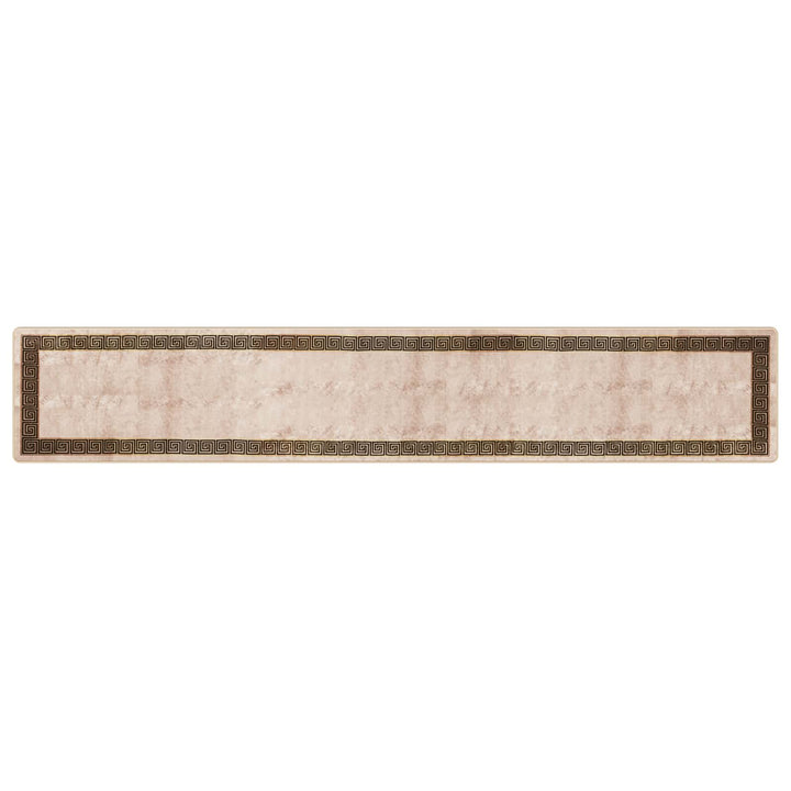Tæppe Runner MARSA Sort 80 x 450 cm Polyester og PVC