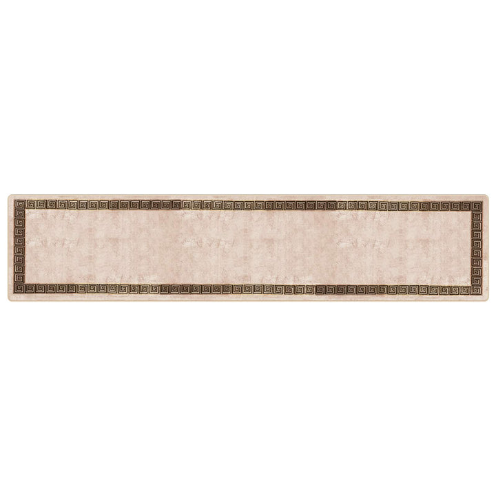 Tæppe Runner MARSA Sort 100 x 450 cm Polyester og PVC