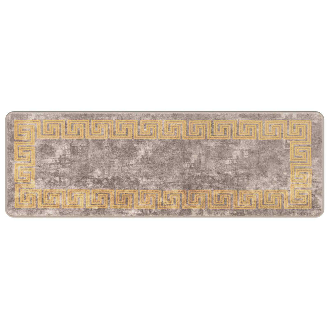 Tæppe Runner MARSA Grå 50 x 150 cm Polyester og PVC