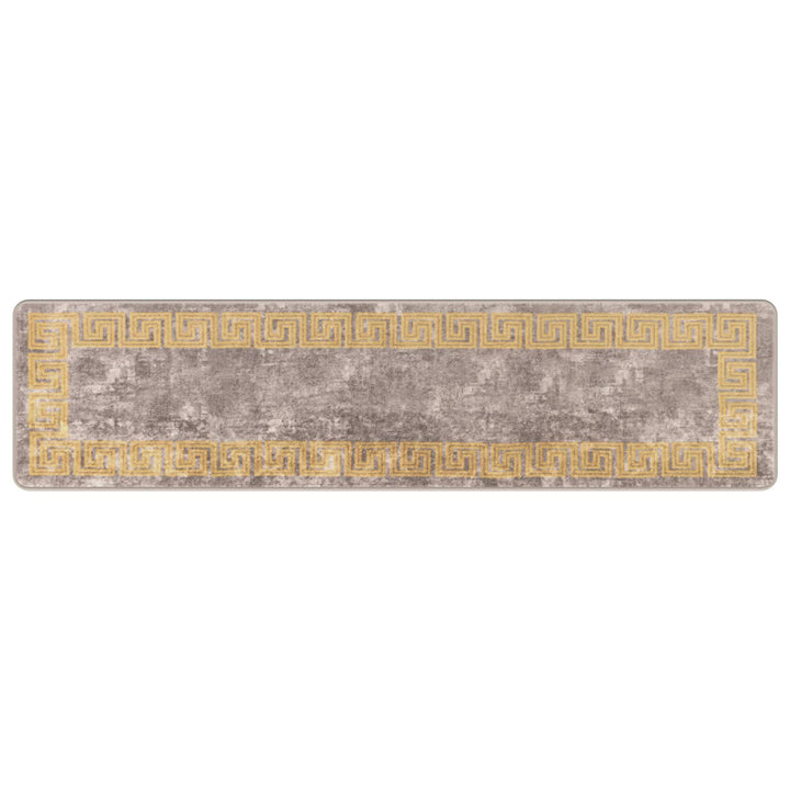Tæppe Runner MARSA Grå 50 x 200 cm Polyester og PVC