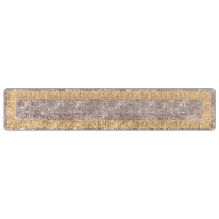 Tæppe Runner MARSA Grå 50 x 250 cm Polyester og PVC