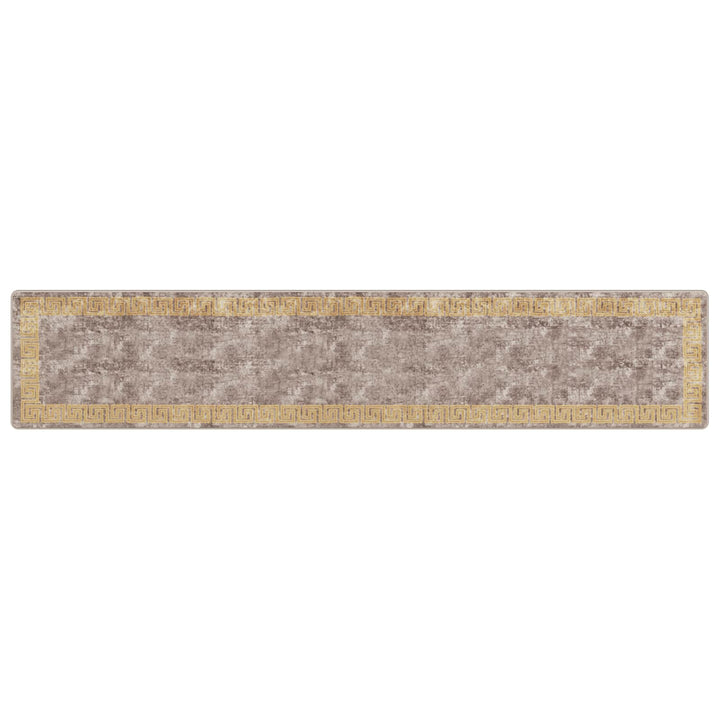 Tæppe Runner MARSA Grå 80 x 400 cm Polyester og PVC