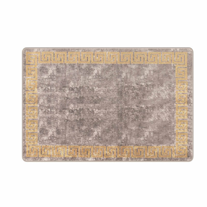 Tæppe Runner MARSA Grå 100 x 150 cm Polyester og PVC