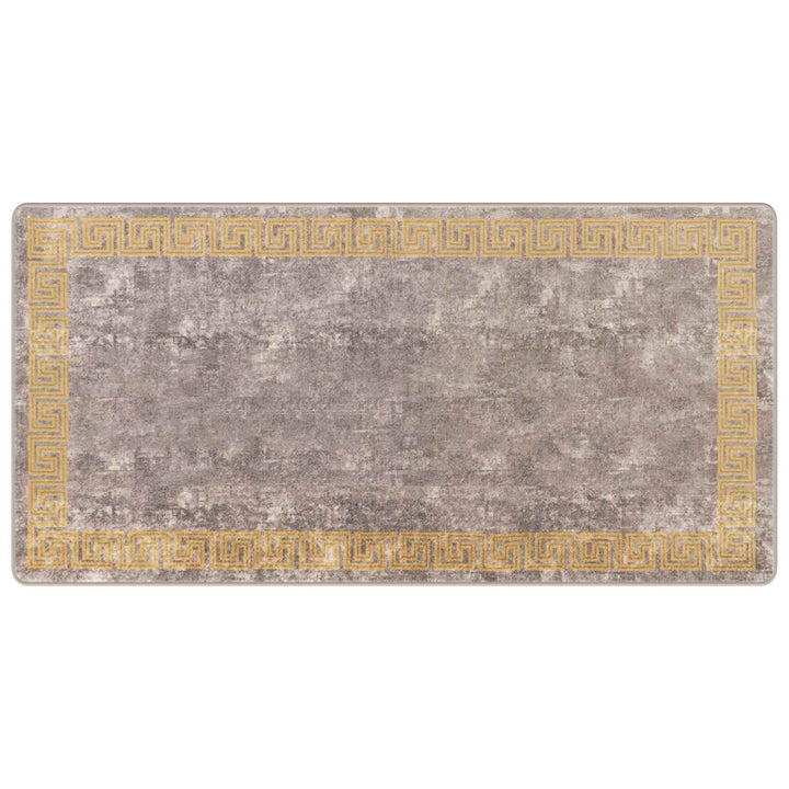 Tæppe Runner MARSA Grå 100 x 200 cm Polyester og PVC