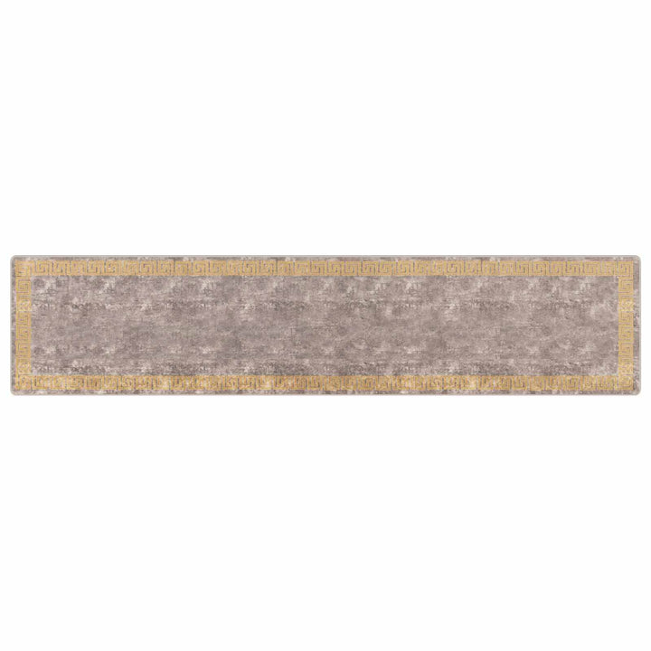 Tæppe Runner MARSA Grå 100 x 450 cm Polyester og PVC