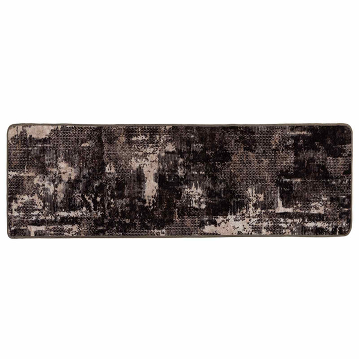 Tæppe Runner MARSA Sort 50 x 300 cm Polyester og PVC