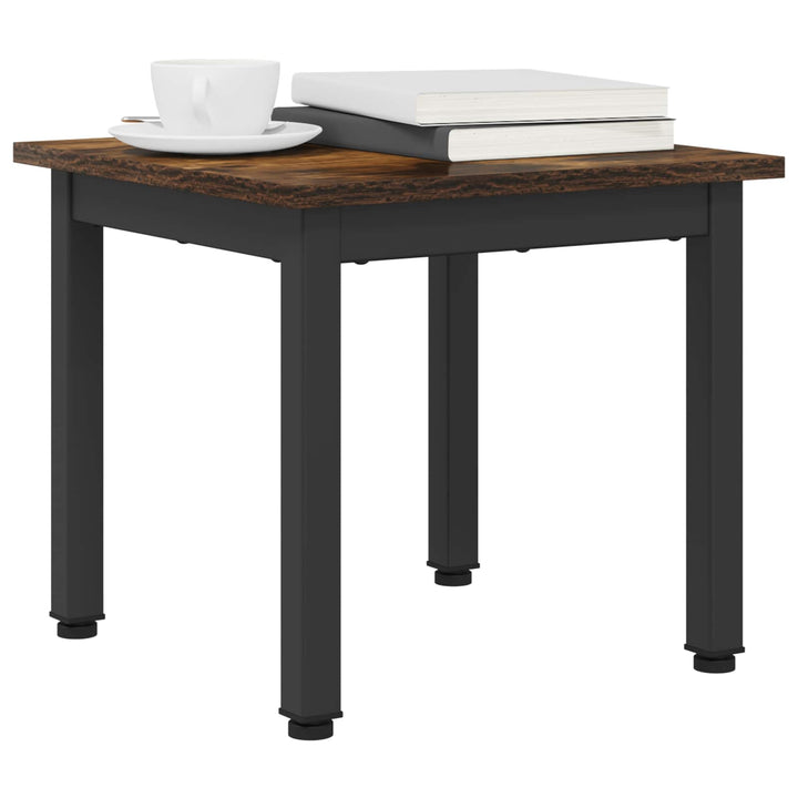 Sofabord Røget Eg 40 x 40 x 36 cm Konstrueret træ