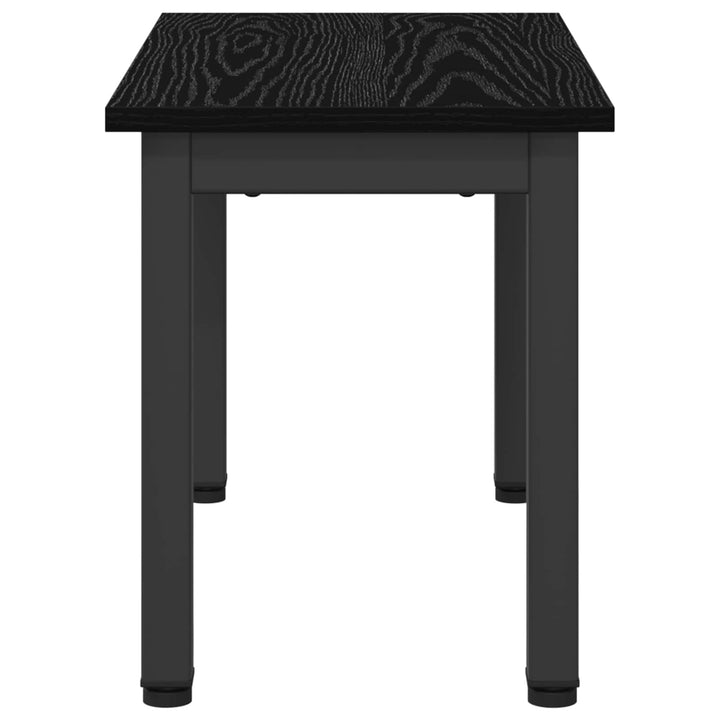 Sofabord Sort eg 60 x 30 x 36 cm Konstrueret træ