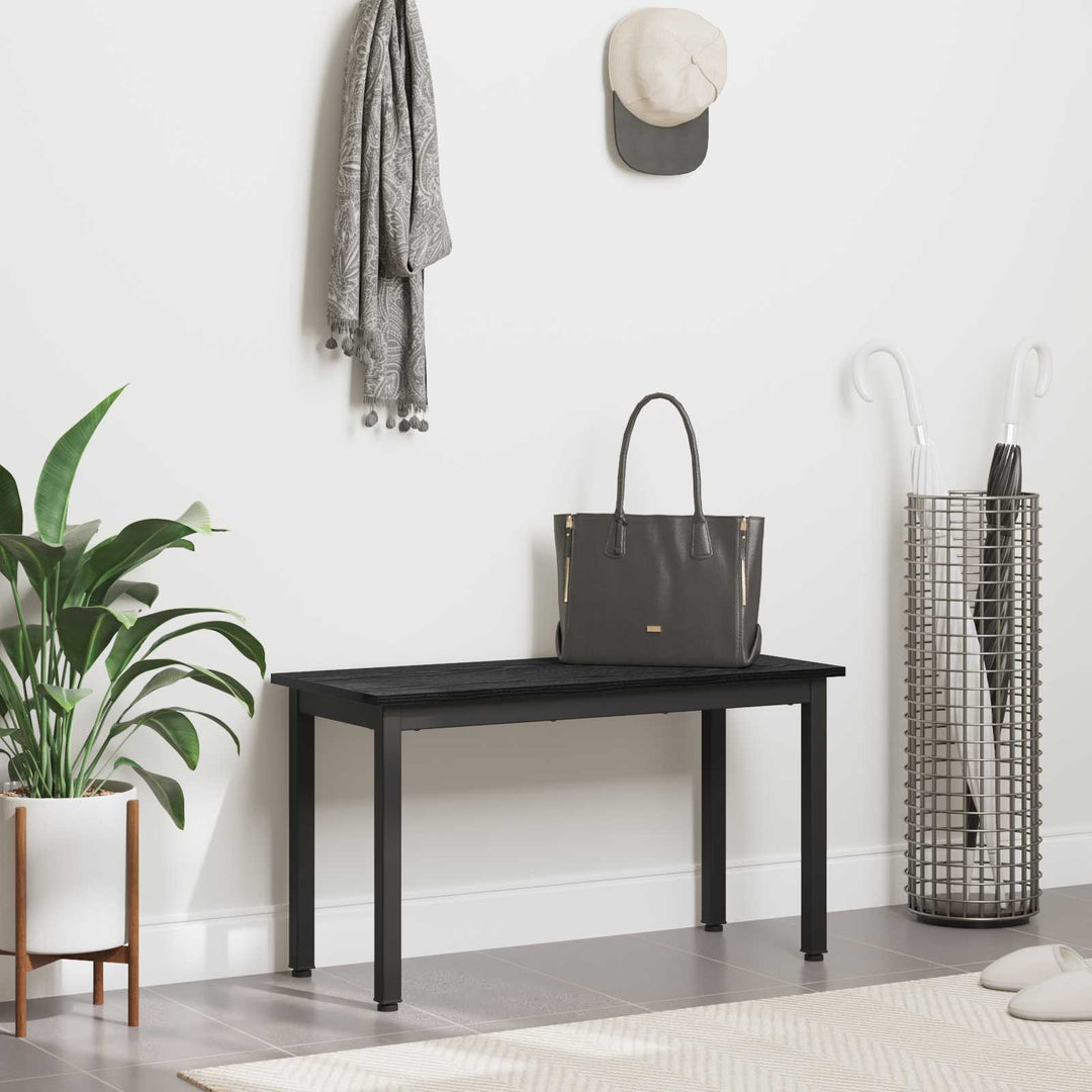 bænk Sort eg 80 x 35 x 45 cm Konstrueret træ