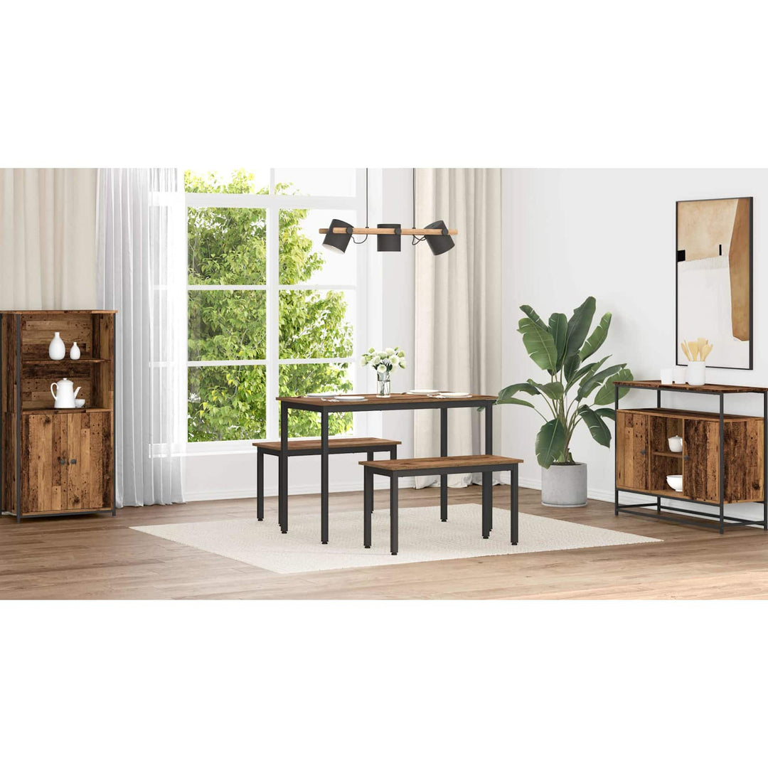 bænk Gammelt træ 80 x 35 x 45 cm Konstrueret træ