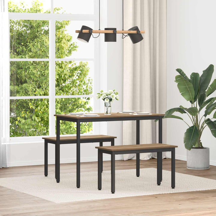 bænk Artisan-eg 80 x 35 x 45 cm Konstrueret træ