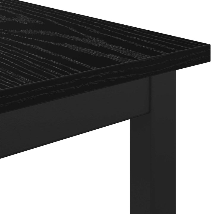bænk Sort eg 110 x 35 x 45 cm Konstrueret træ