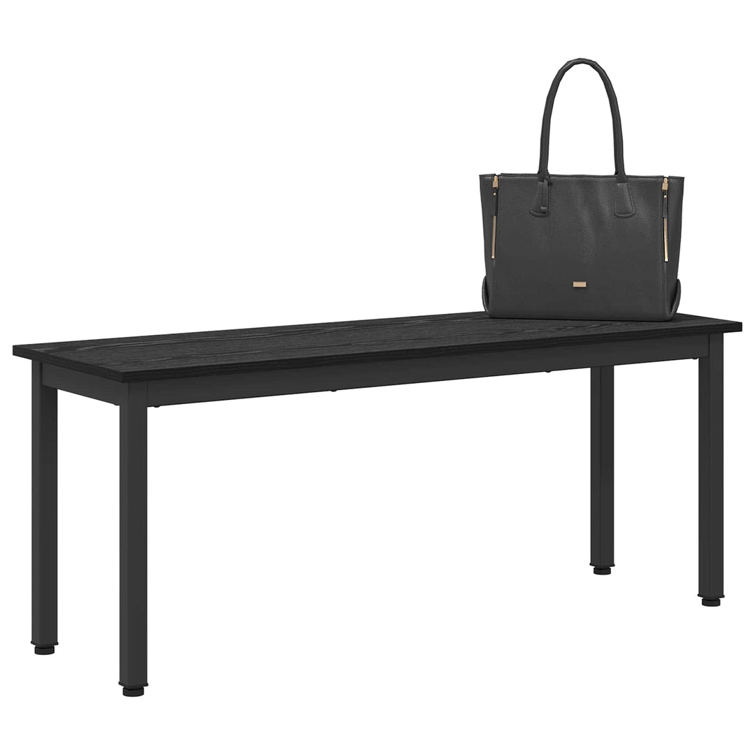 bænk Sort eg 110 x 35 x 45 cm Konstrueret træ