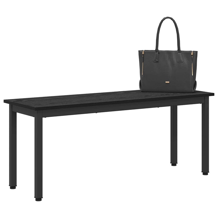 bænk Sort eg 110 x 35 x 45 cm Konstrueret træ
