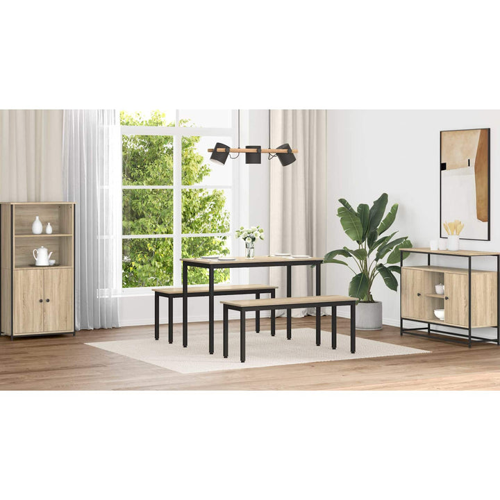 bænk Sonoma 110 x 35 x 45 cm Konstrueret træ