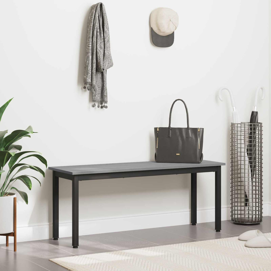 bænk Grå Sonoma 110 x 35 x 45 cm Konstrueret træ