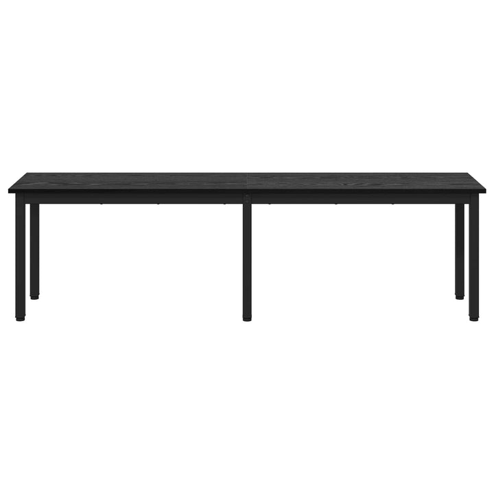 bænk Sort eg 160 x 35 x 45 cm Konstrueret træ