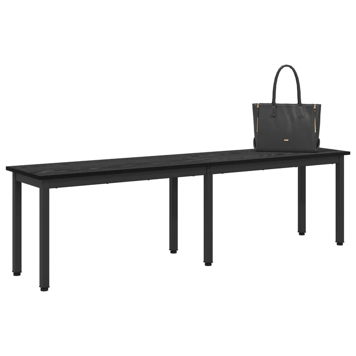 bænk Sort eg 160 x 35 x 45 cm Konstrueret træ
