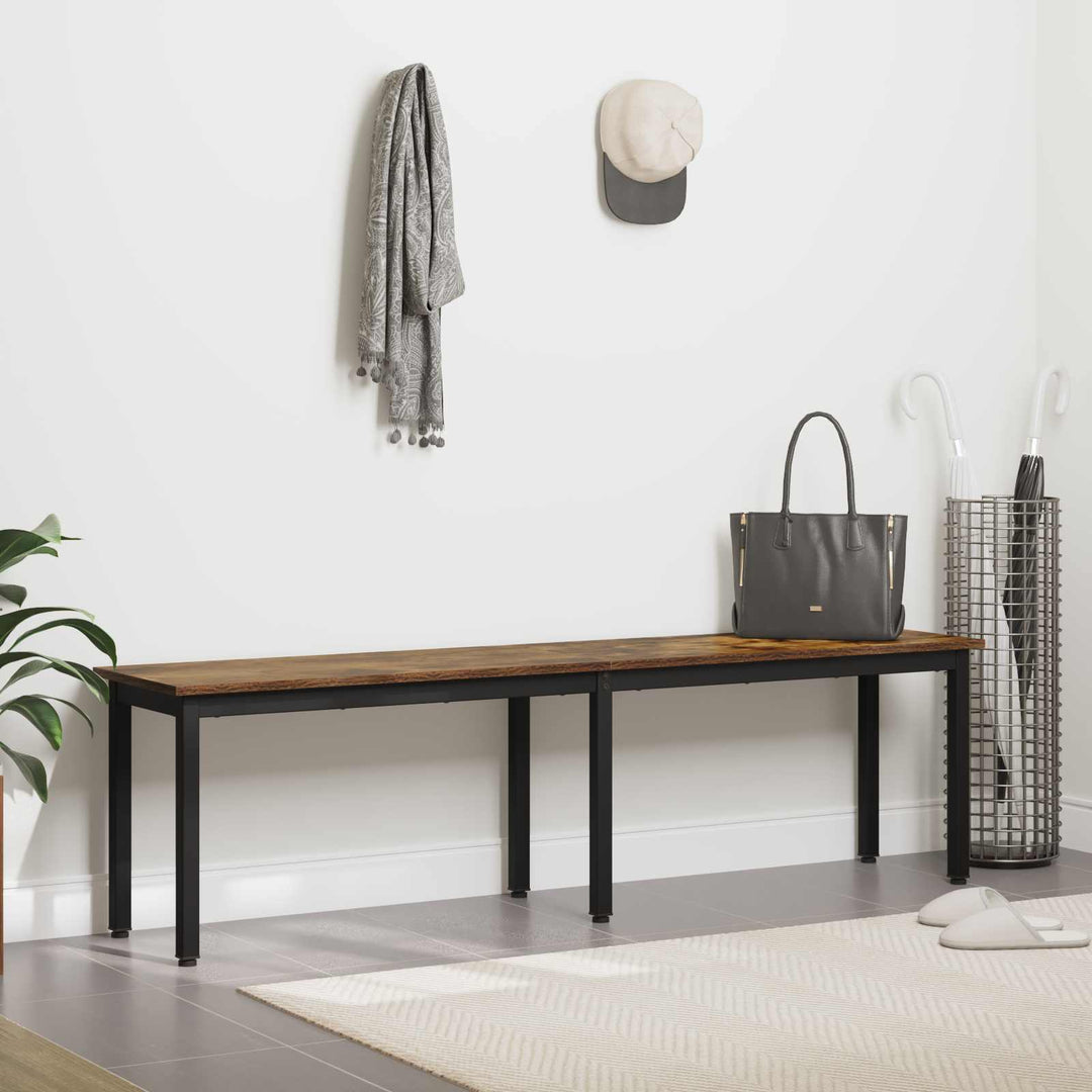 bænk Røget Eg 160 x 35 x 45 cm Konstrueret træ