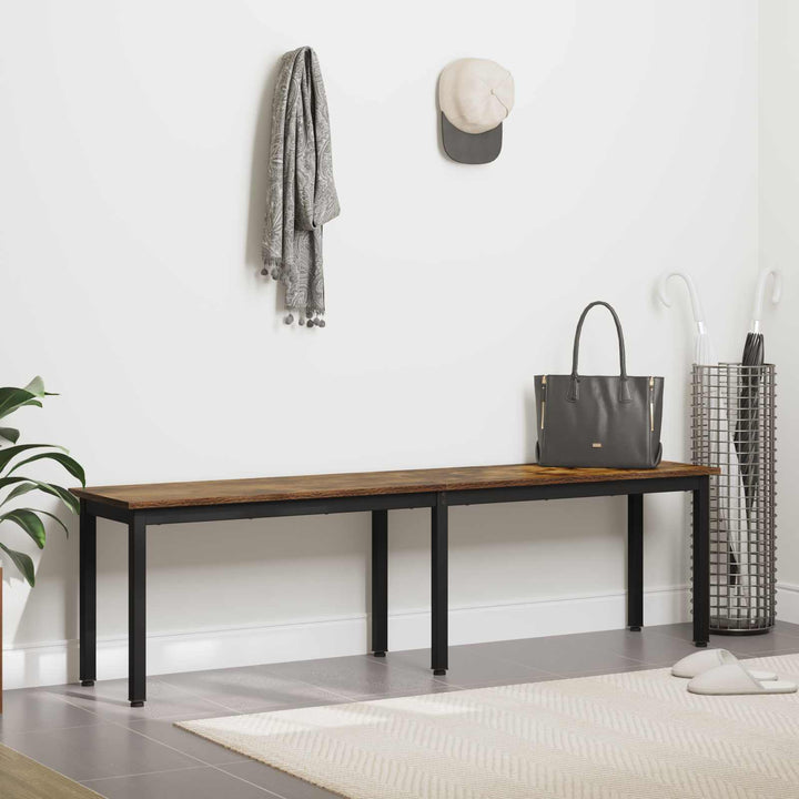 bænk Røget Eg 160 x 35 x 45 cm Konstrueret træ