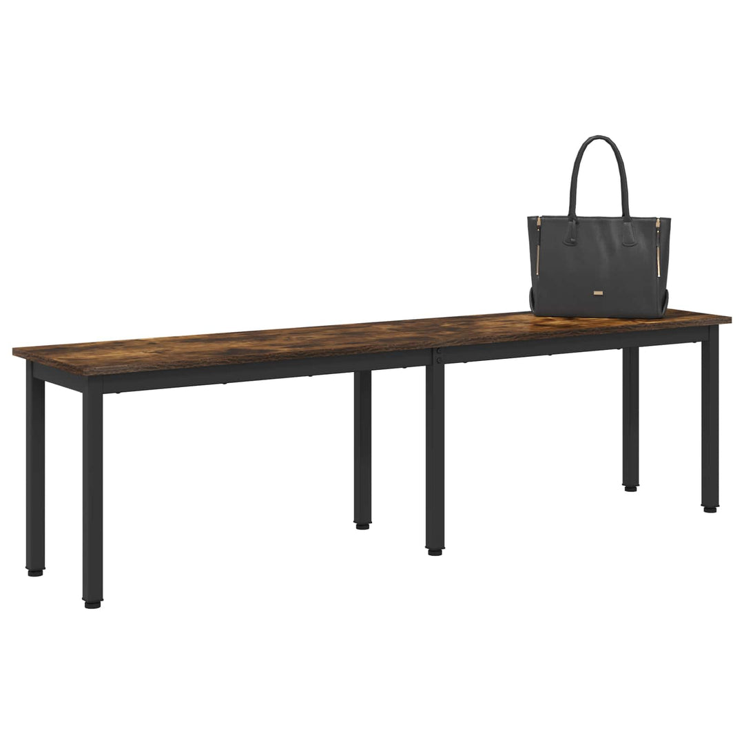 bænk Røget Eg 160 x 35 x 45 cm Konstrueret træ