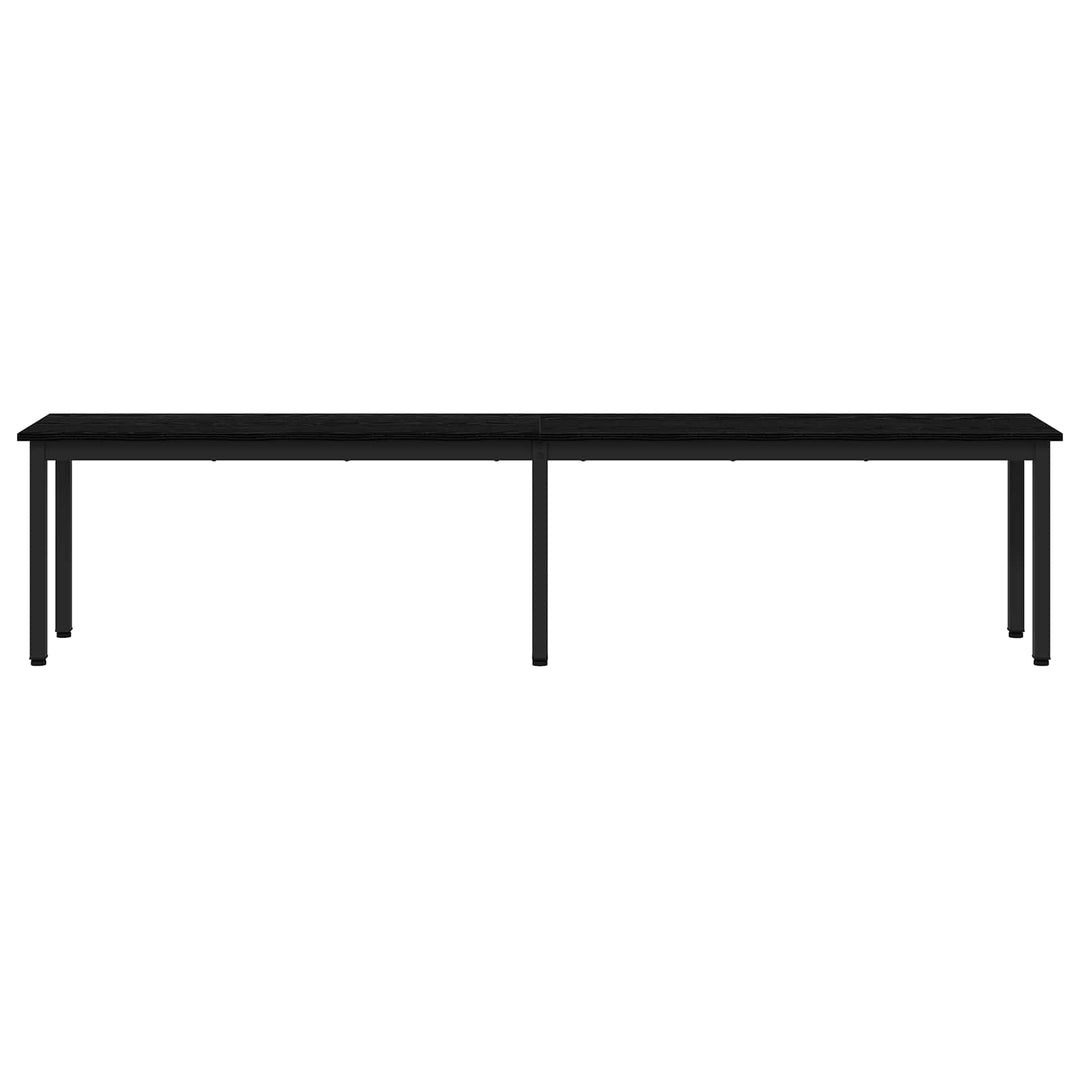 bænk Sort eg 200 x 35 x 45 cm Konstrueret træ