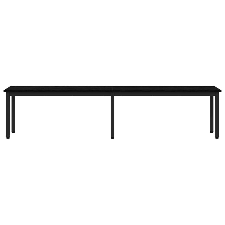 bænk Sort eg 200 x 35 x 45 cm Konstrueret træ