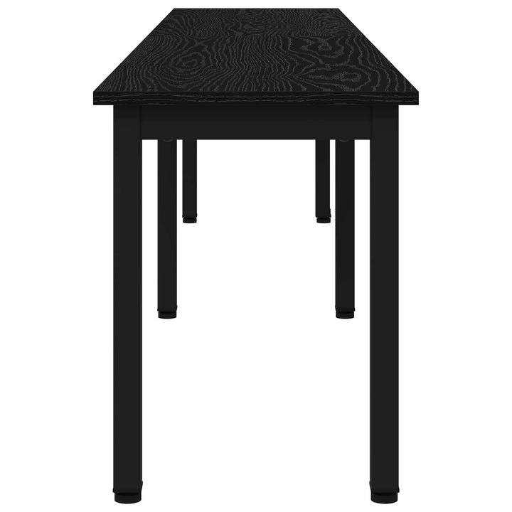 bænk Sort eg 200 x 35 x 45 cm Konstrueret træ