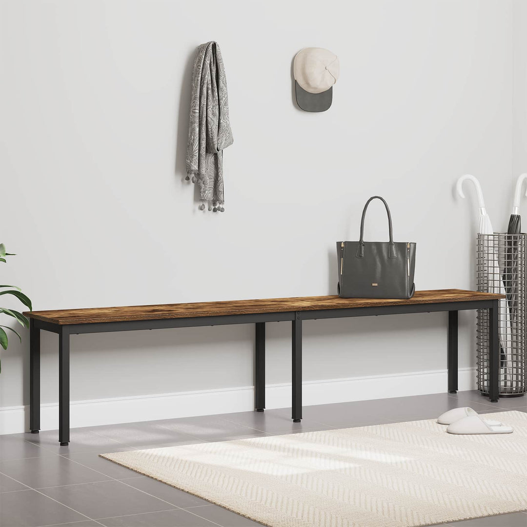 bænk Røget Eg 200 x 35 x 45 cm Konstrueret træ