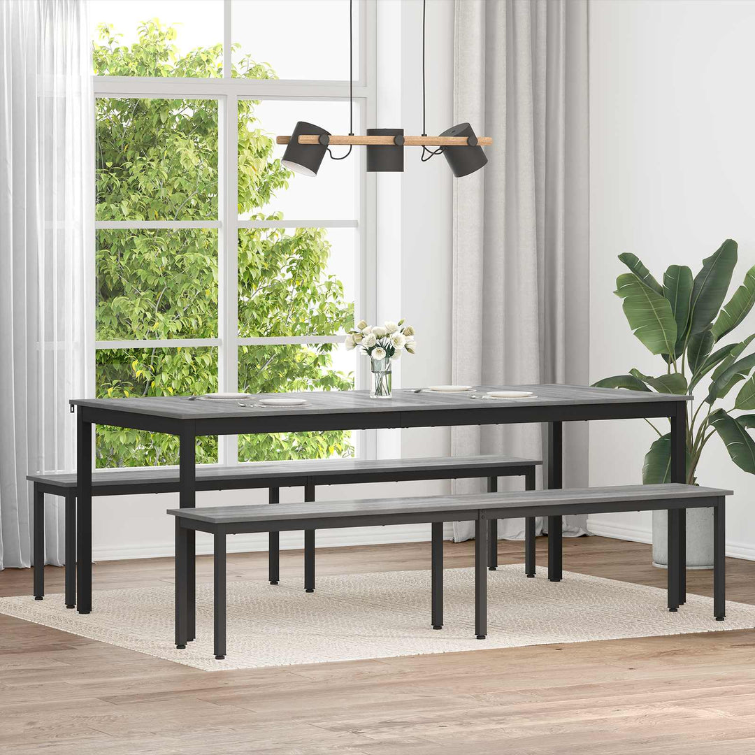 bænk Grå Sonoma 200 x 35 x 45 cm Konstrueret træ