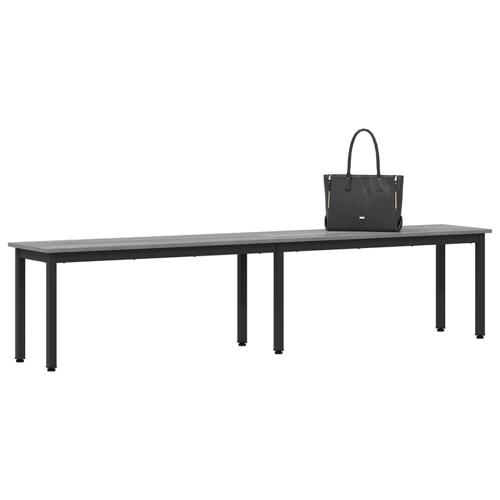 bænk Grå Sonoma 200 x 35 x 45 cm Konstrueret træ