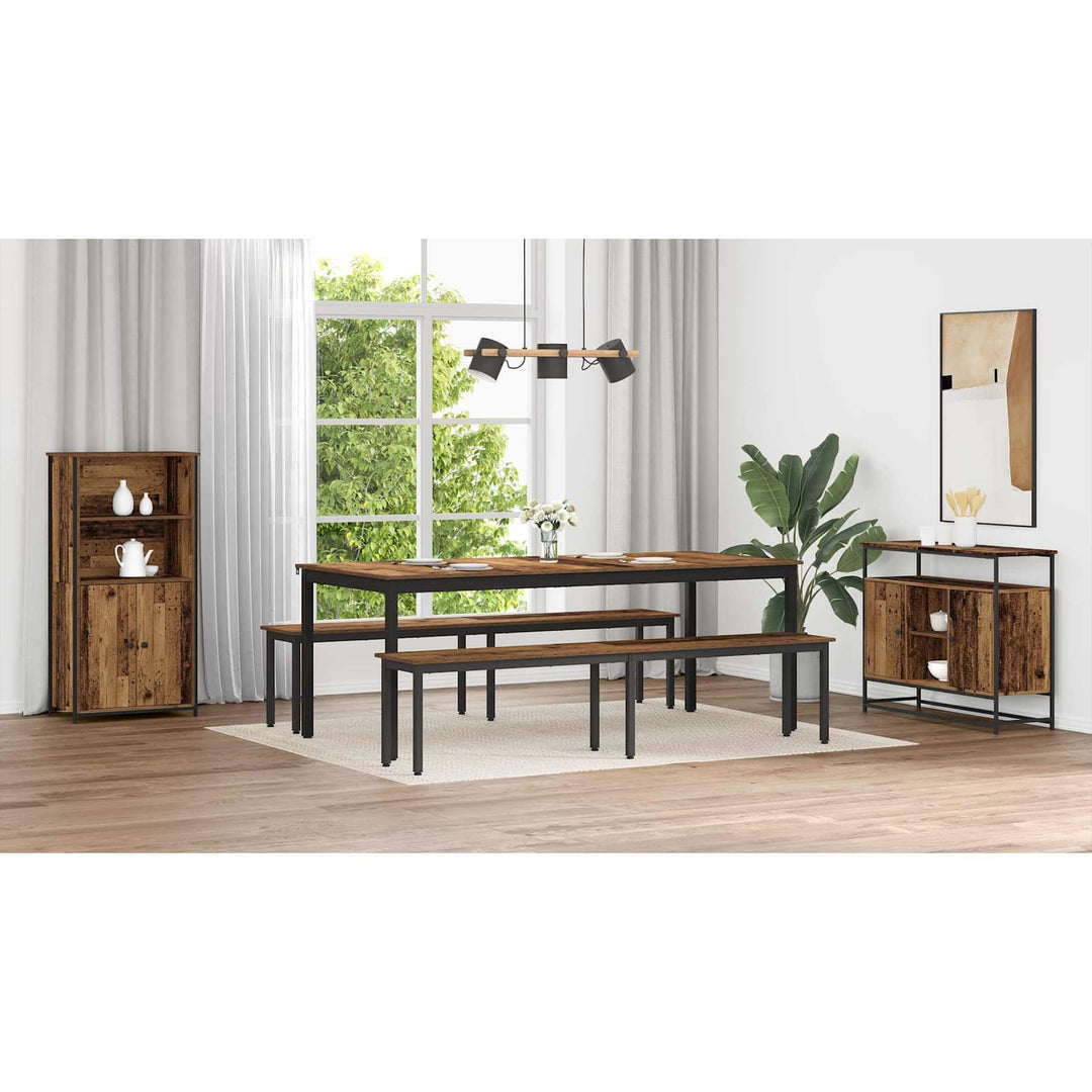 bænk Gammelt træ 200 x 35 x 45 cm Konstrueret træ